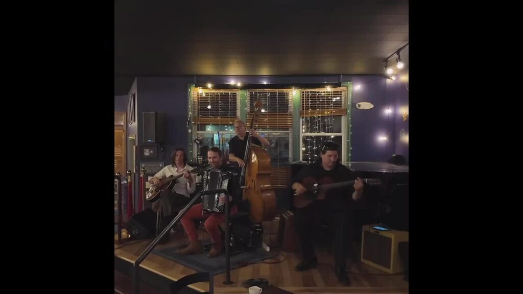 Swing dance floor with Third Coast Swing and Dallas Vietty promo